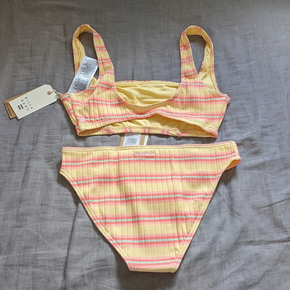 Billabong Sun Chaser Bikini Square Tank Top Low Rider Bottoms - Picture 2 of 12